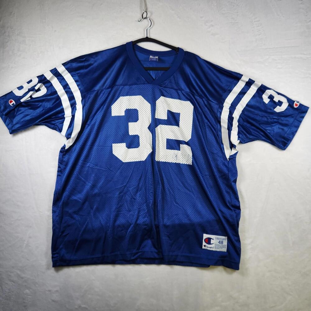 Vtg Champion Edgerrin James Colts‎ Jersey 32 Blue NFL XL 48 Made in Mexico